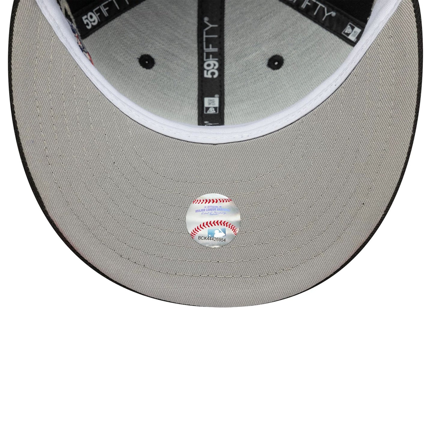 This is a LA Dodgers MLB Planet Icon Black 59FIFTY Fitted Cap 3