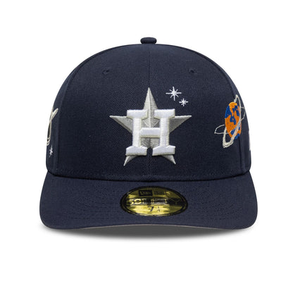 This is a Houston Astros MLB Planet Icon Navy 59FIFTY Fitted Cap 5