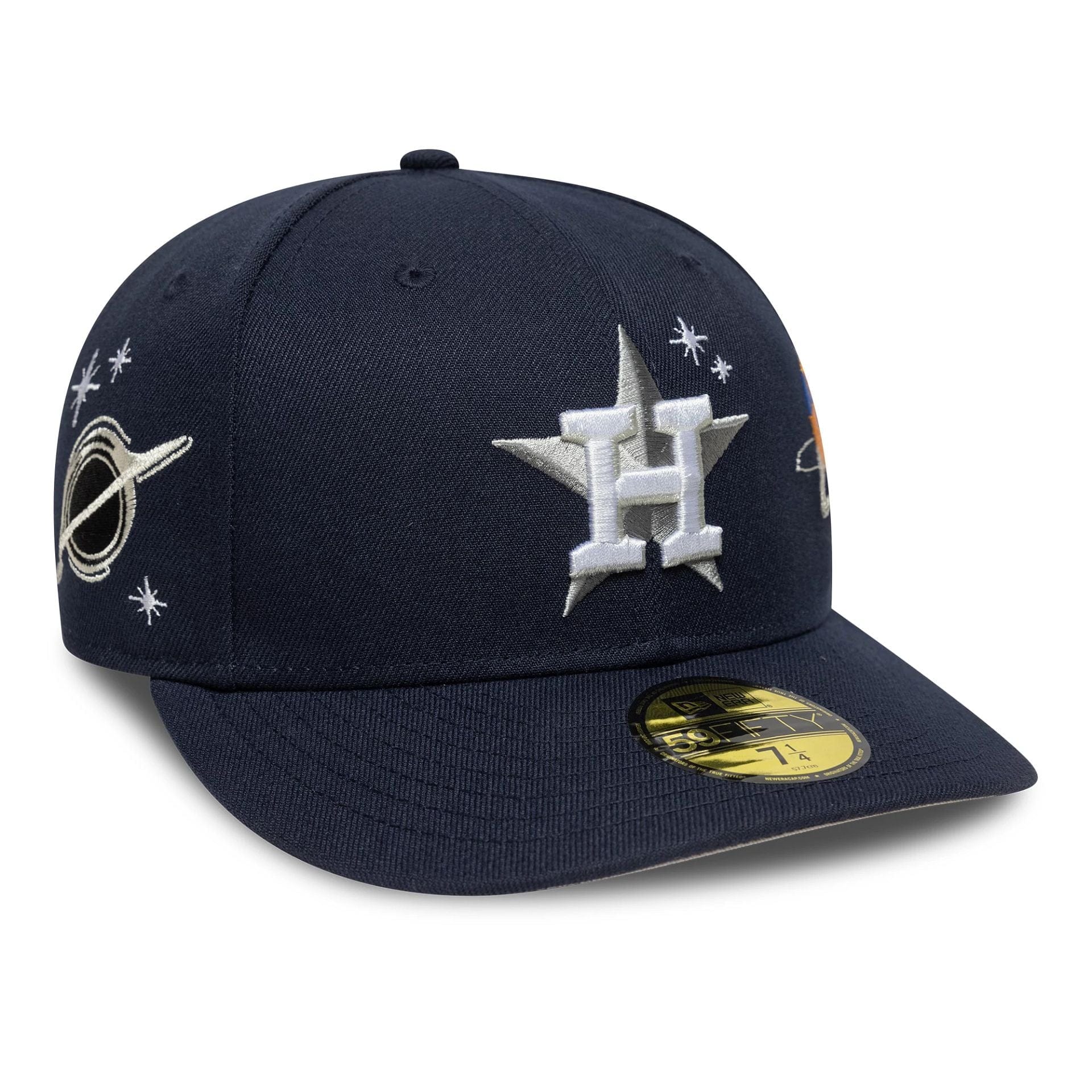 This is a Houston Astros MLB Planet Icon Navy 59FIFTY Fitted Cap 4