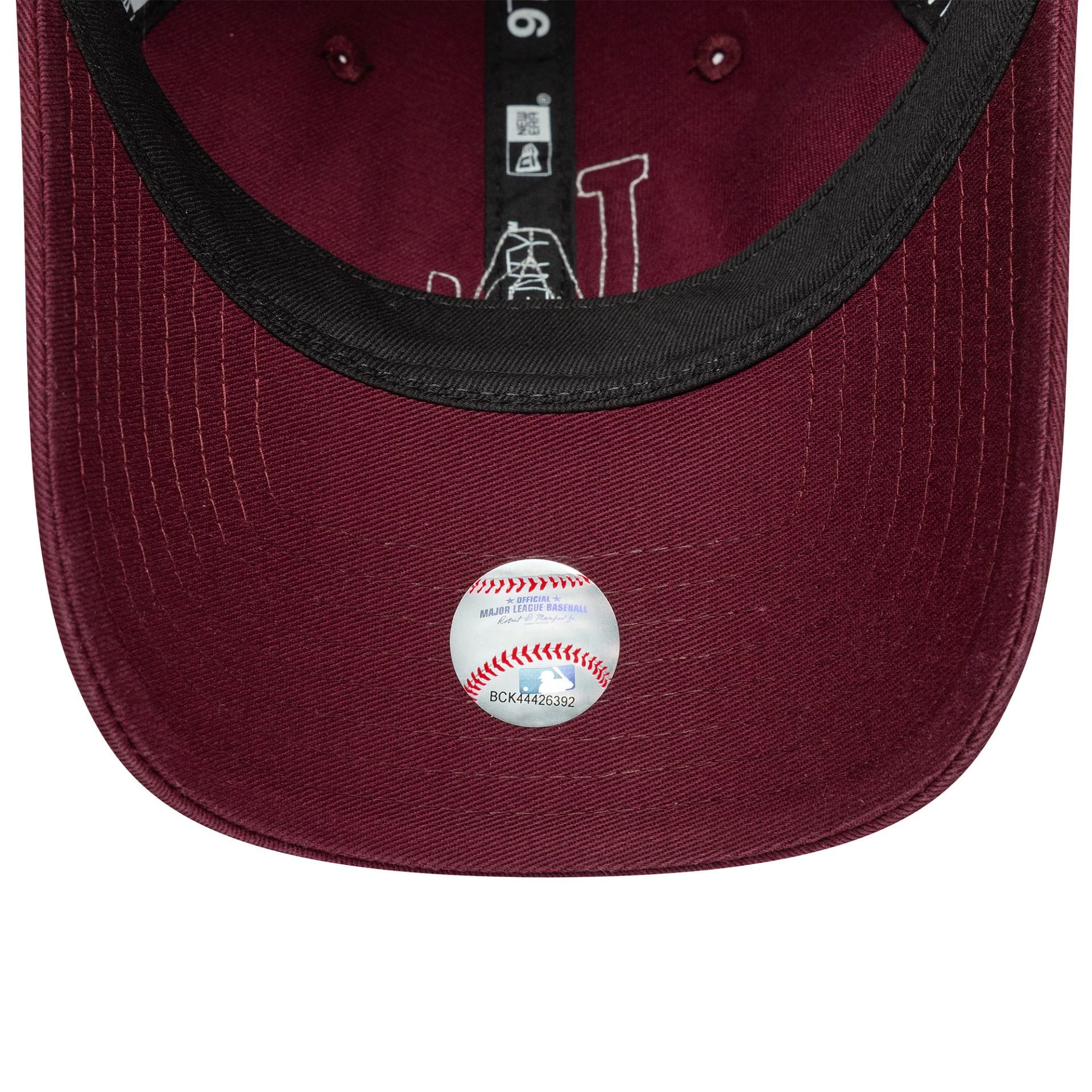 This is a LA Dodgers Womens MLB Boucle Dark Red 9TWENTY Adjustable Cap 5