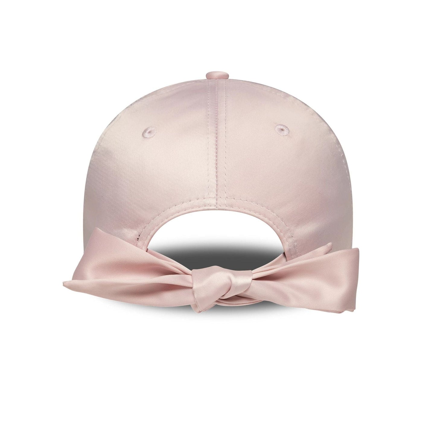 This is a New York Yankees Womens MLB Satin Bow Back Pastel Pink 9FORTY Adjustable Cap 2