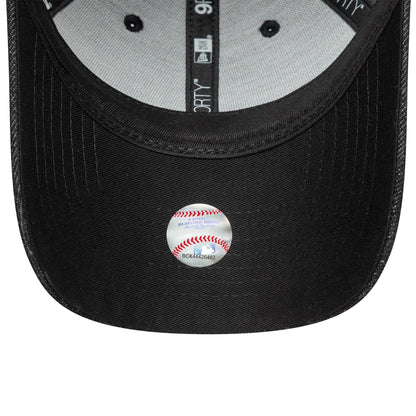 This is a LA Dodgers Womens MLB Sequin Black 9FORTY Adjustable Cap 5