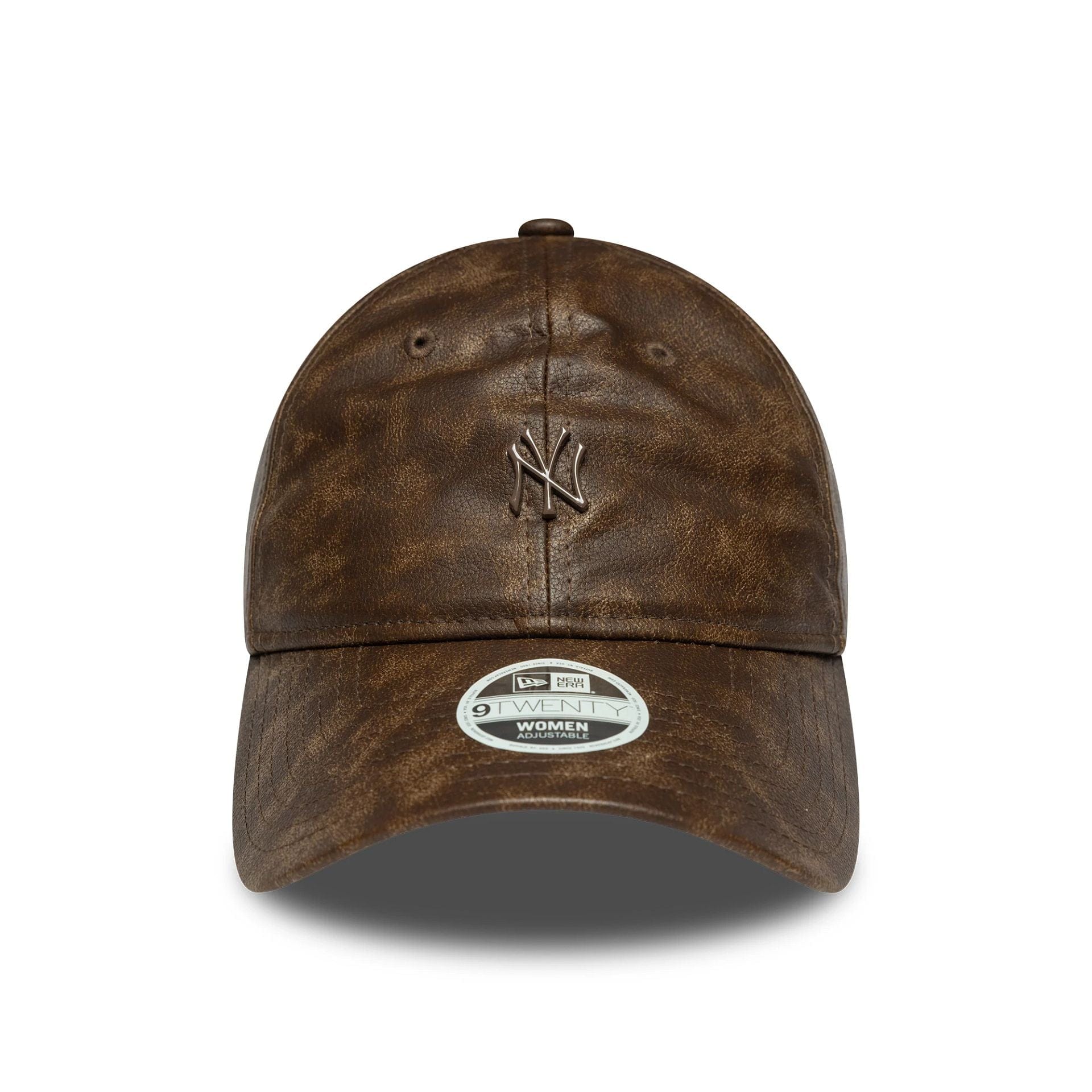 This is a New York Yankees Womens MLB Worn PU Dark Brown 9TWENTY Adjustable Cap 2