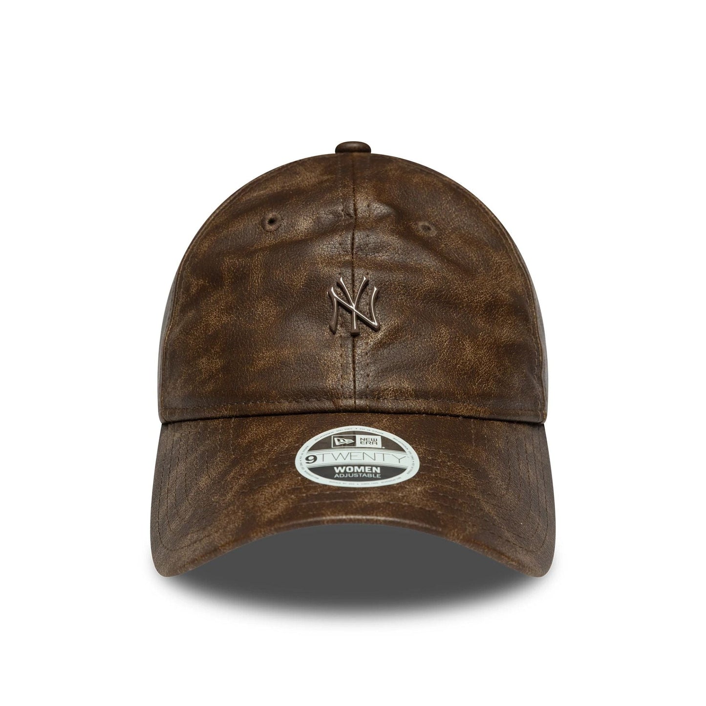 This is a New York Yankees Womens MLB Worn PU Dark Brown 9TWENTY Adjustable Cap 2