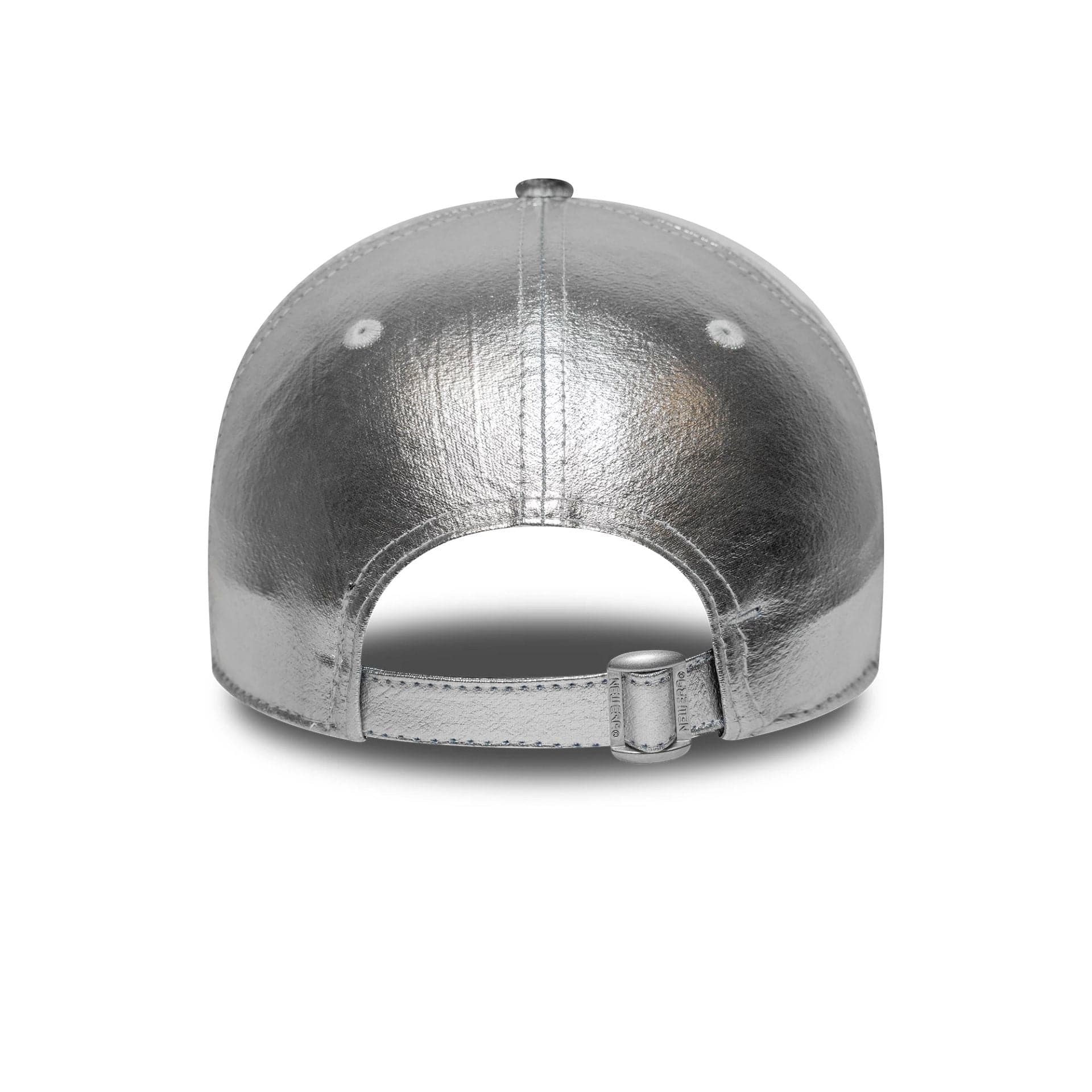 This is a New York Yankees Womens MLB Metallic Silver 9FORTY Adjustable Cap 4