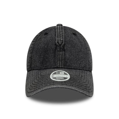 This is a New York Yankees Womens MLB Denim Black 9TWENTY Adjustable Cap 2