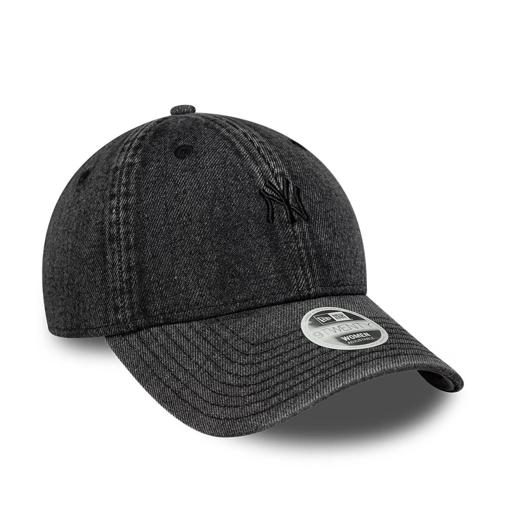 This is a New York Yankees Womens MLB Denim Black 9TWENTY Adjustable Cap 3
