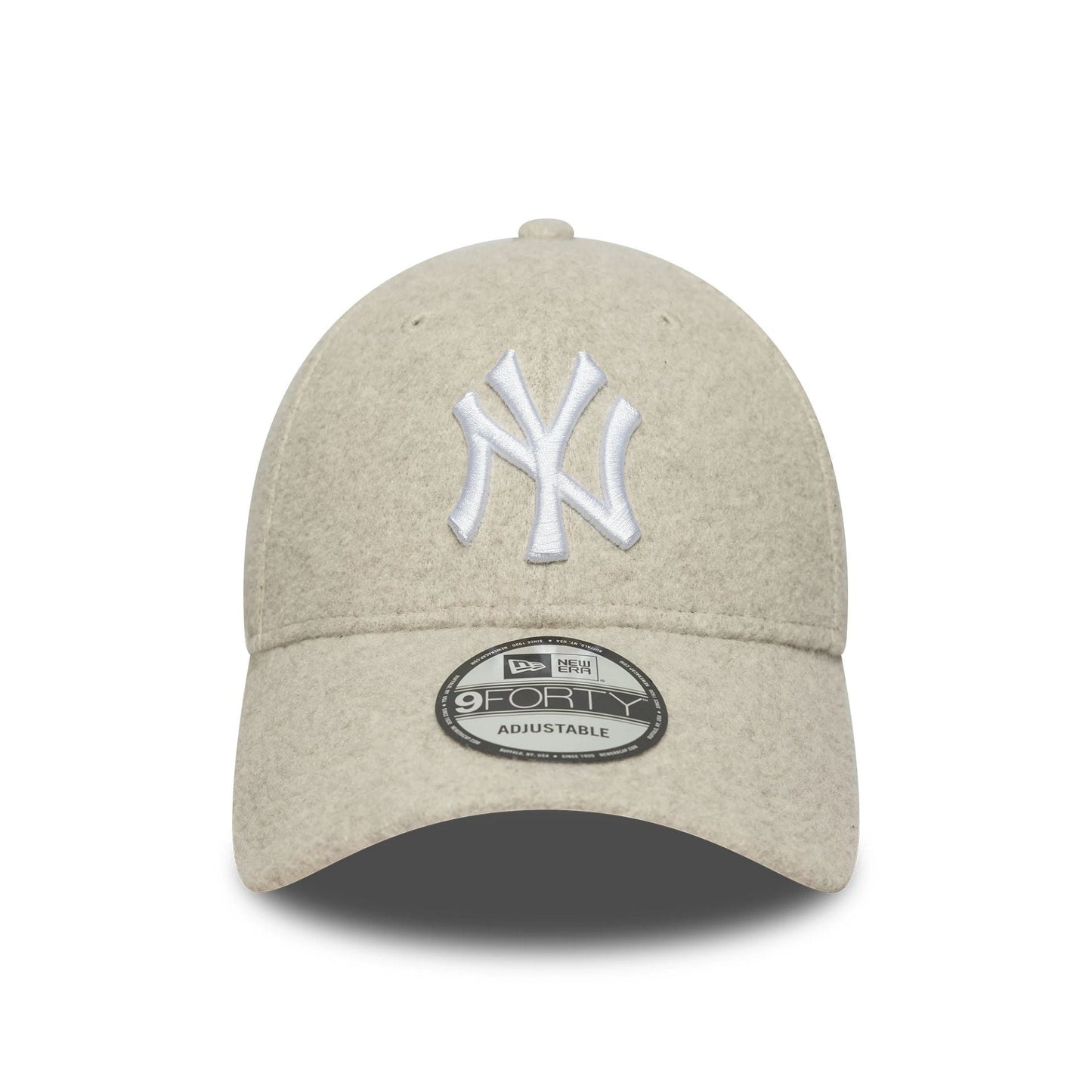 This is a New York Yankees MLB Melton Cream 9FORTY Adjustable Cap 2