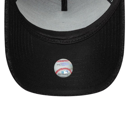 This is a New York Yankees MLB  Dark Grey 9FORTY E-Frame Adjustable Cap 5