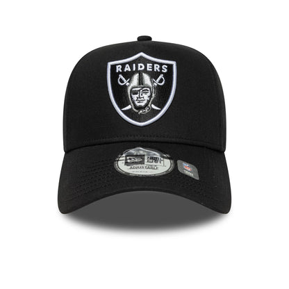 This is a Las Vegas Raiders NFL Sidepatch Black 9FORTY E-Frame Adjustable Cap 2