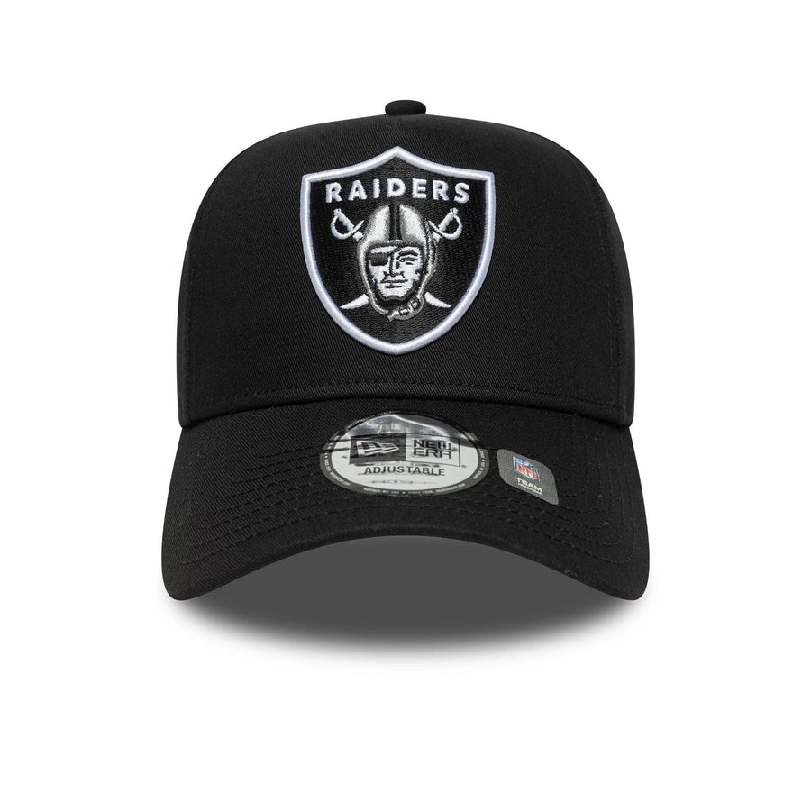 This is a Las Vegas Raiders NFL Sidepatch Black 9FORTY E-Frame Adjustable Cap 2