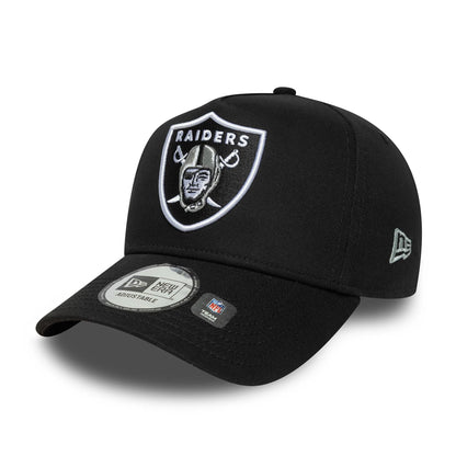 This is a Las Vegas Raiders NFL Sidepatch Black 9FORTY E-Frame Adjustable Cap 3