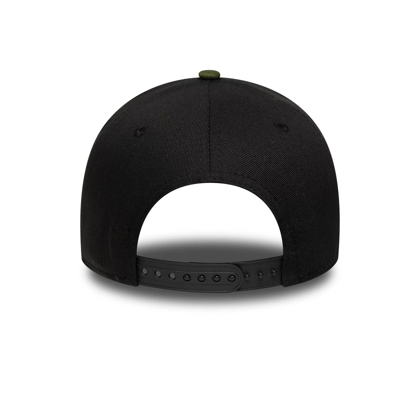 This is a  New Era Camo Patch Black 9FORTY E-Frame Adjustable Cap 5