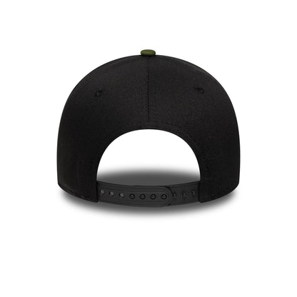 This is a  New Era Camo Patch Black 9FORTY E-Frame Adjustable Cap 5