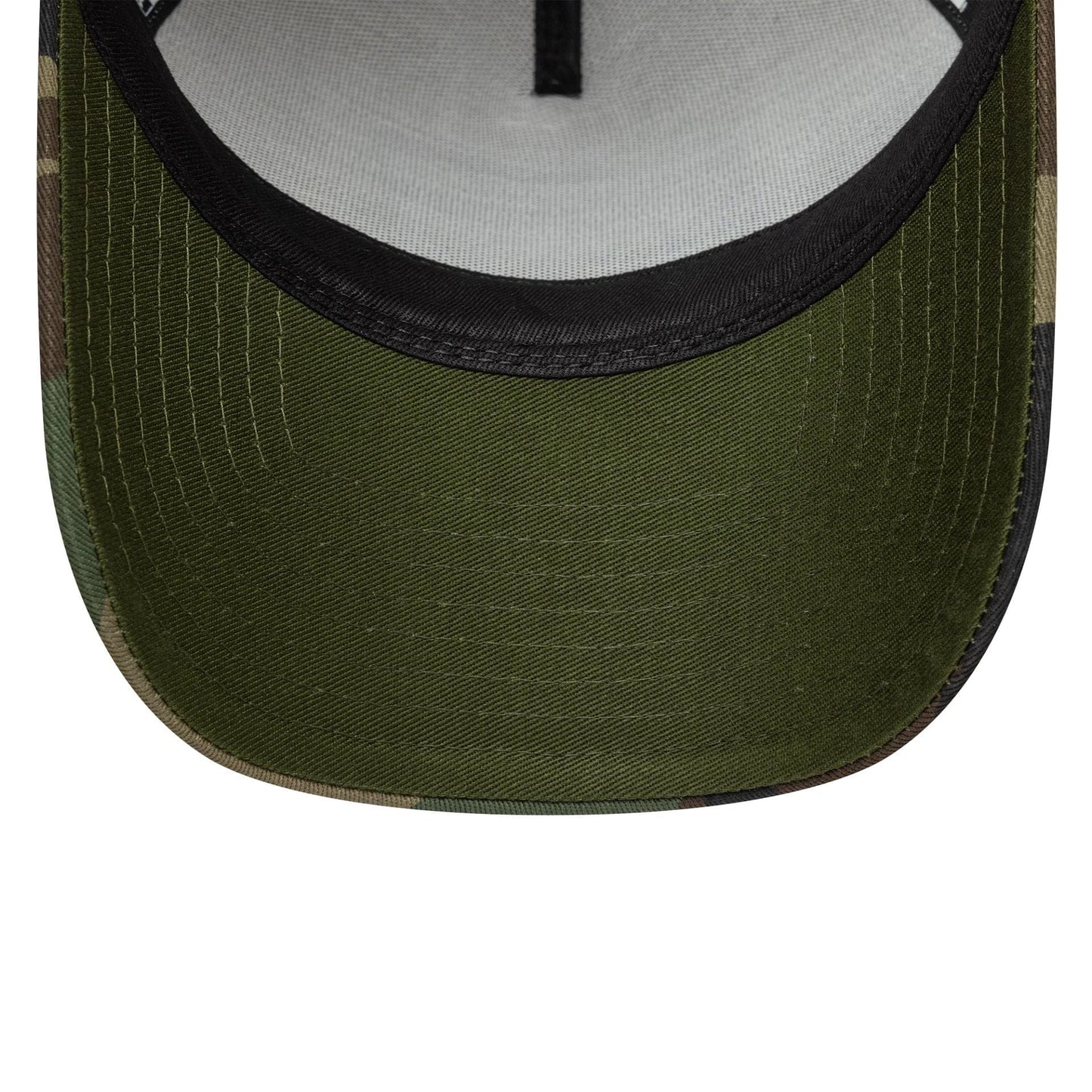 This is a  New Era Camo Patch Cream 9FORTY E-Frame Adjustable Cap 5