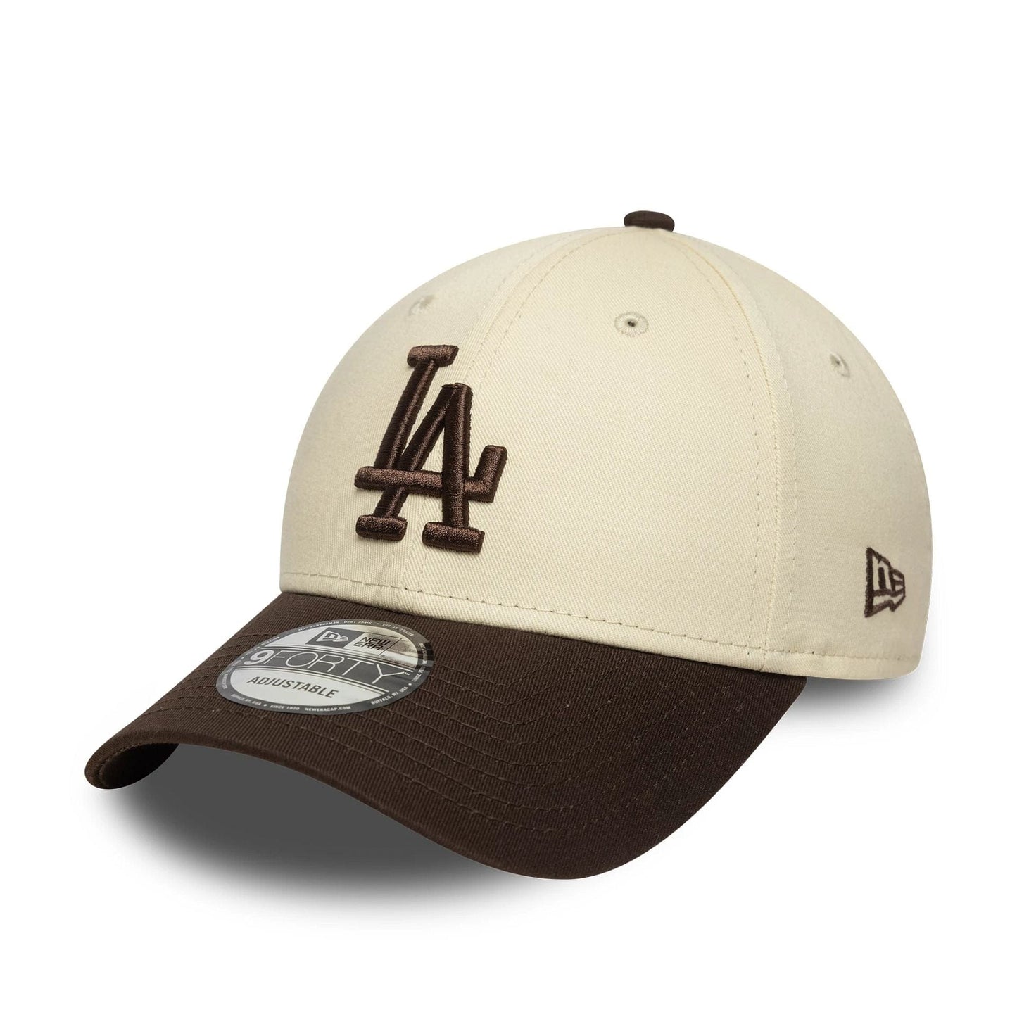 This is a LA Dodgers MLB Sidepatch Cream 9FORTY Adjustable Cap 3