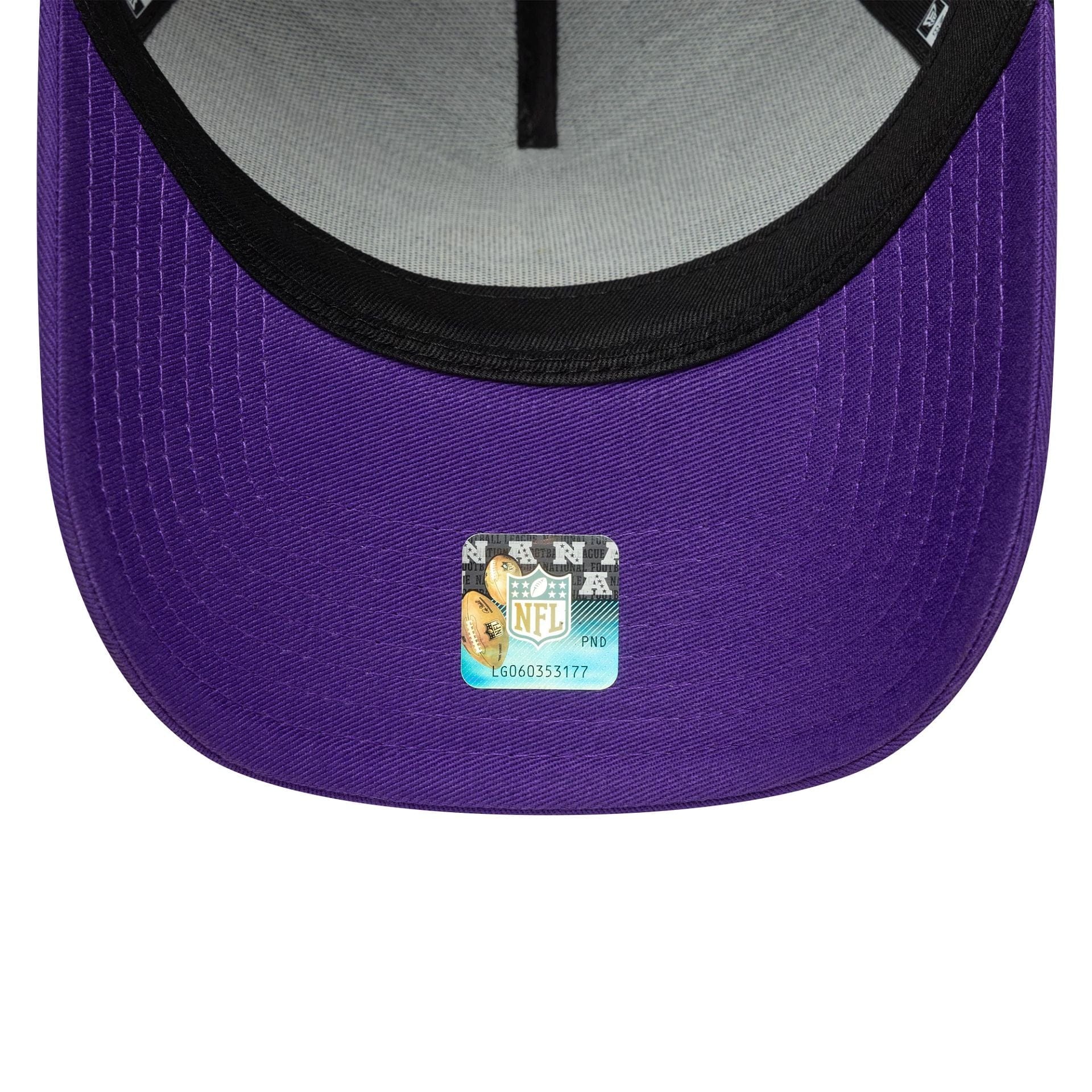This is a Minnesota Vikings NFL Charcoal 9FORTY E-Frame Adjustable Cap 5