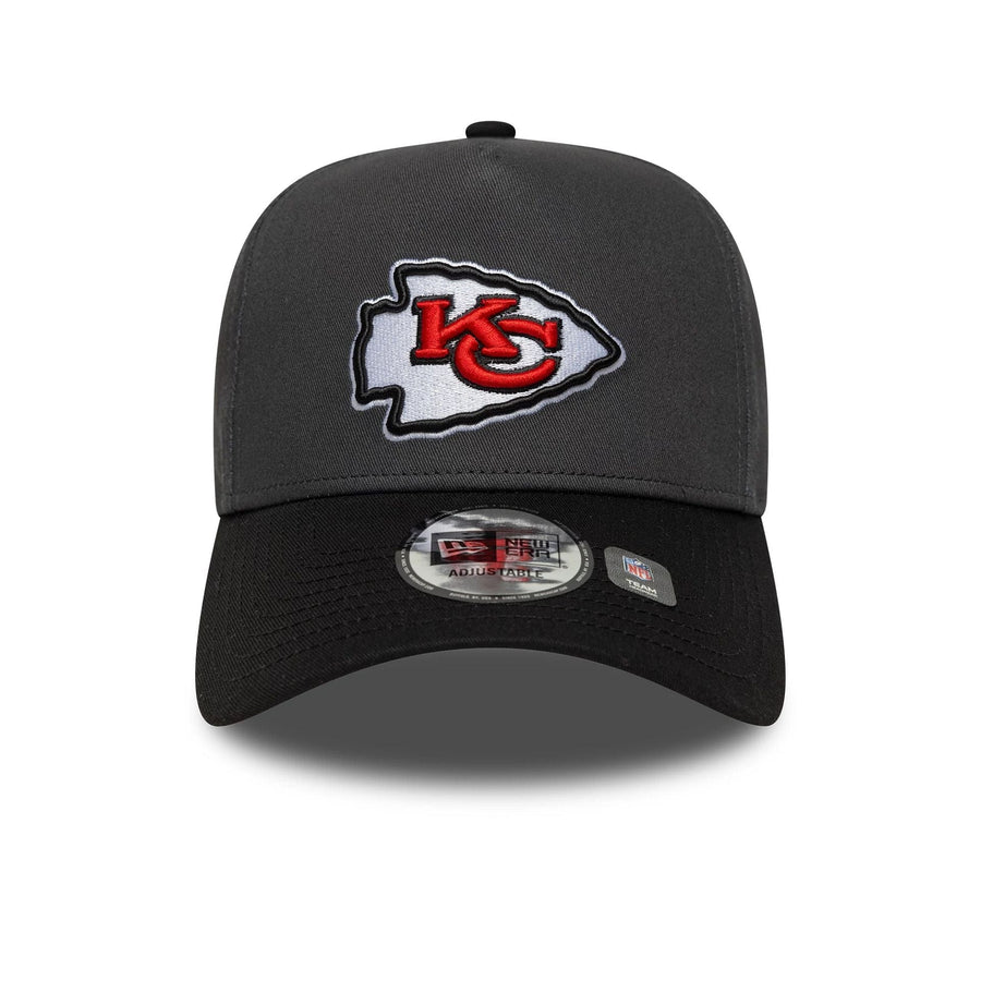 This is a Kansas City Chiefs NFL Charcoal 9FORTY E-Frame Adjustable Cap 2
