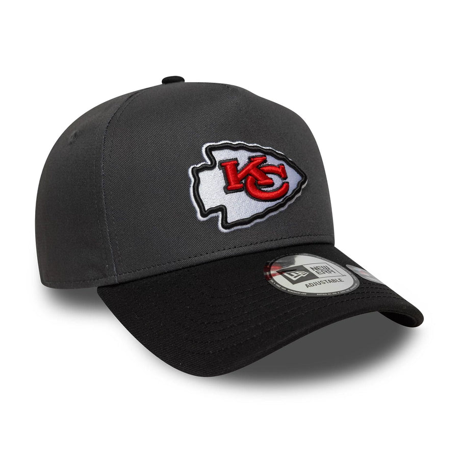 This is a Kansas City Chiefs NFL Charcoal 9FORTY E-Frame Adjustable Cap 3