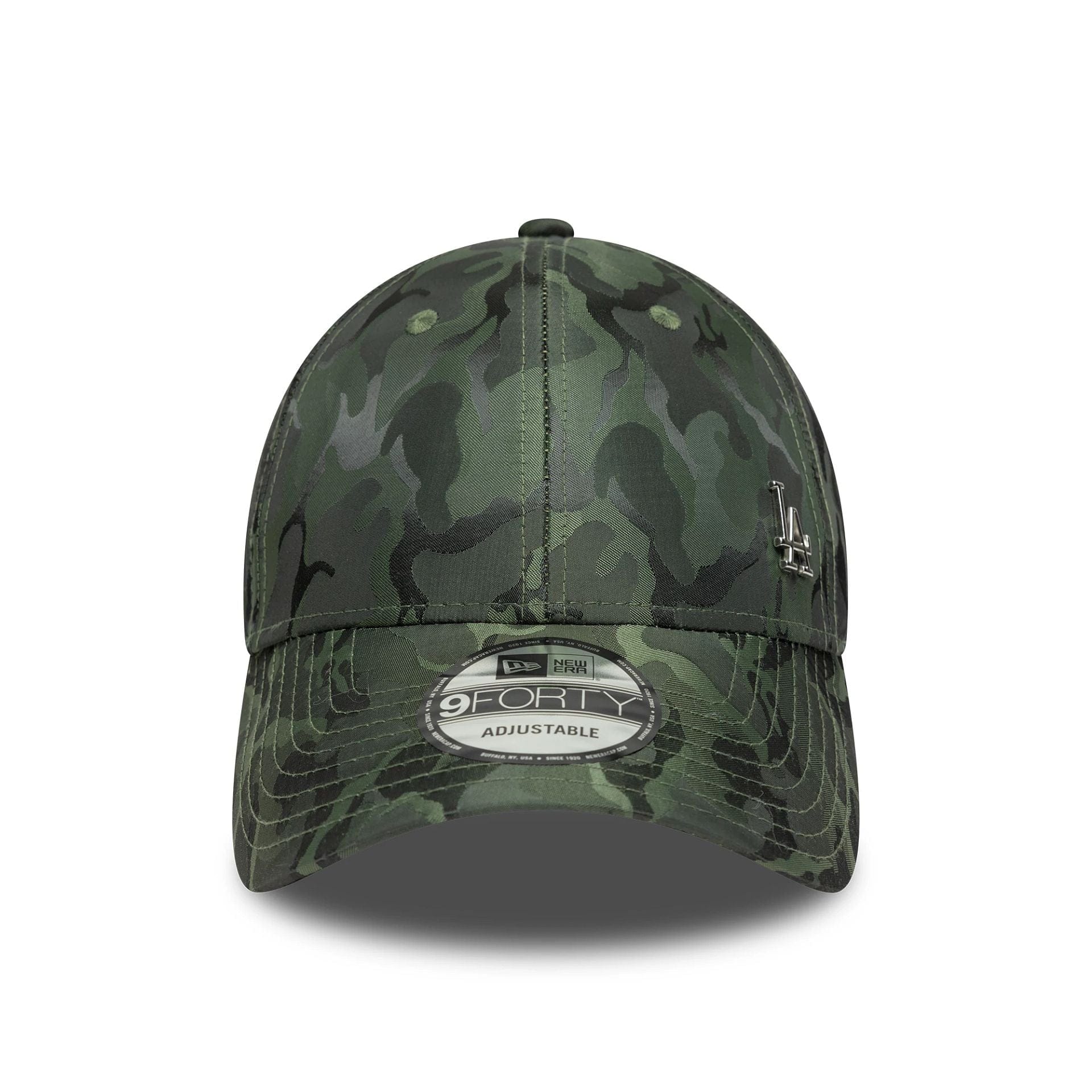 This is a LA Dodgers MLB Flawless Camo Green 9FORTY Adjustable Cap 2