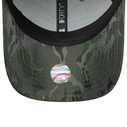 This is a LA Dodgers MLB Flawless Camo Green 9FORTY Adjustable Cap 5