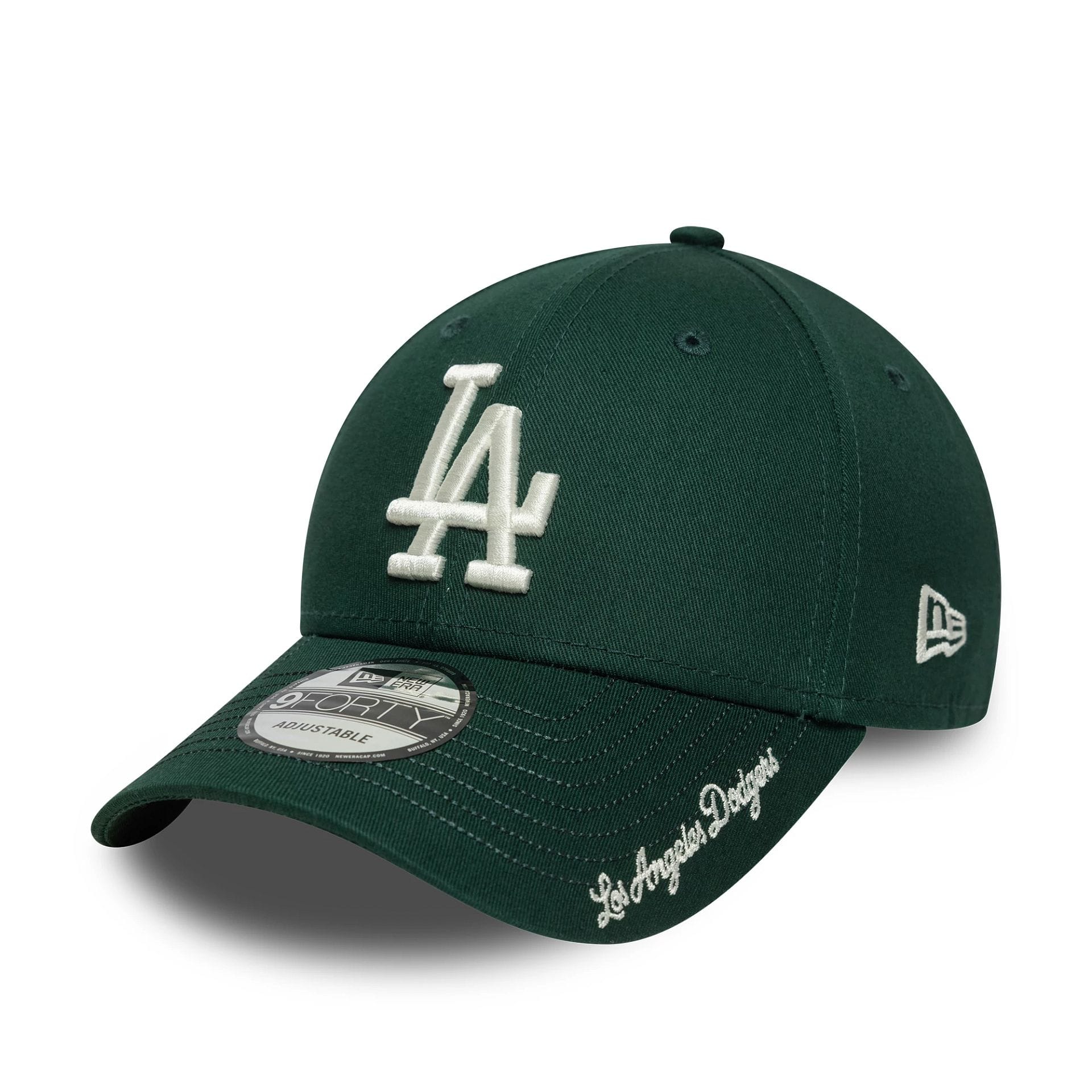 MLB Visor Script LA Dodgers Dark Green 9FORTY Cap | NEC EU
