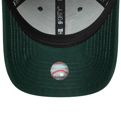 This is a LA Dodgers MLB Visor Script Dark Green 9FORTY Adjustable Cap 5