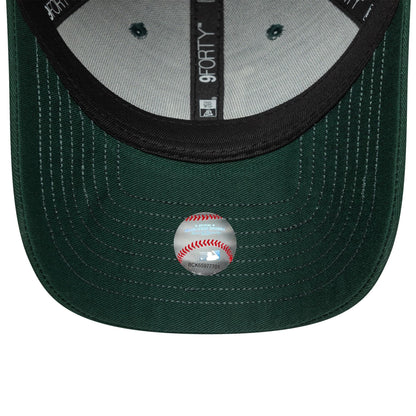 This is a LA Dodgers MLB Visor Script Dark Green 9FORTY Adjustable Cap 5