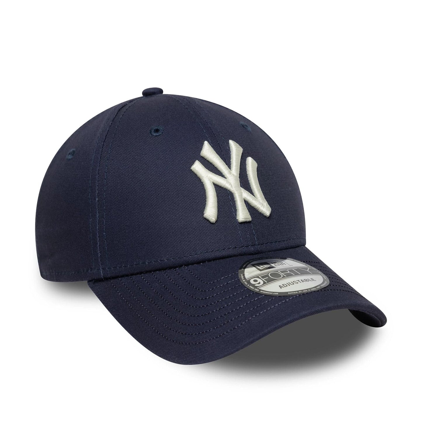 This is a New York Yankees MLB Visor Script Navy 9FORTY Adjustable Cap 3