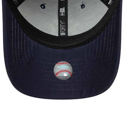 This is a New York Yankees MLB Visor Script Navy 9FORTY Adjustable Cap 5
