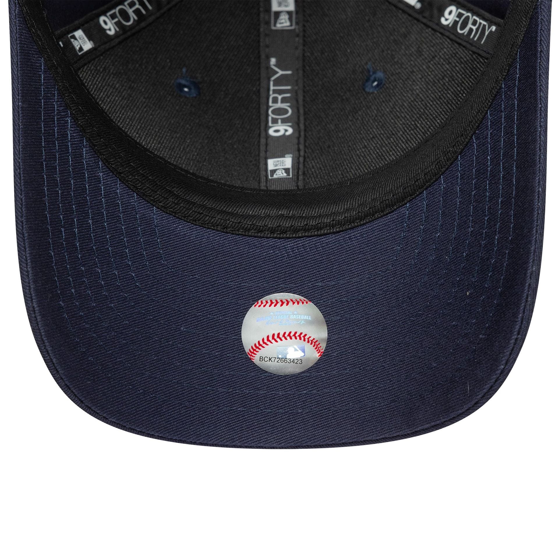 This is a LA Dodgers MLB World Series Patch Navy 9FORTY M-Crown Adjustable Cap 6