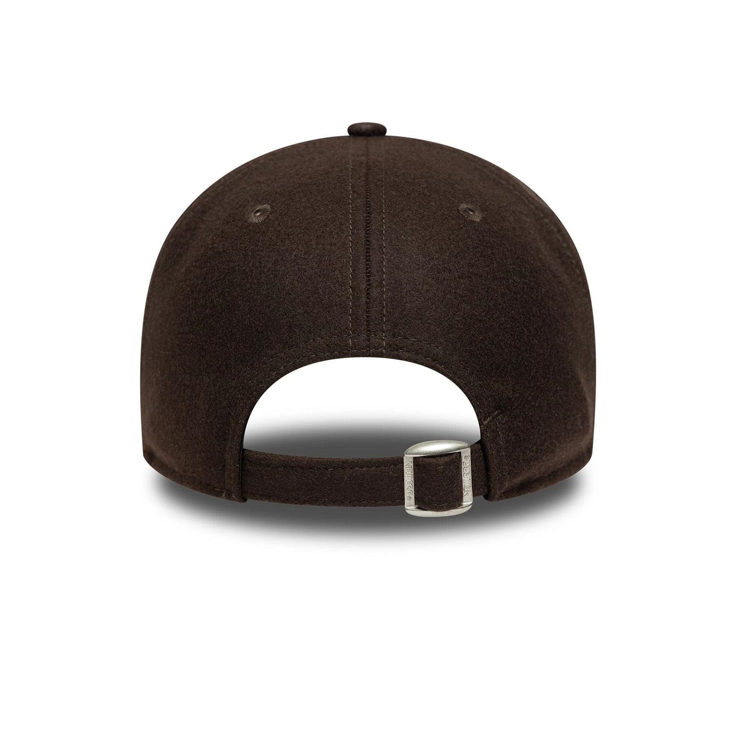 This is a  New Era Melton Wool Dark Brown 9TWENTY A-Frame Adjustable Cap 4