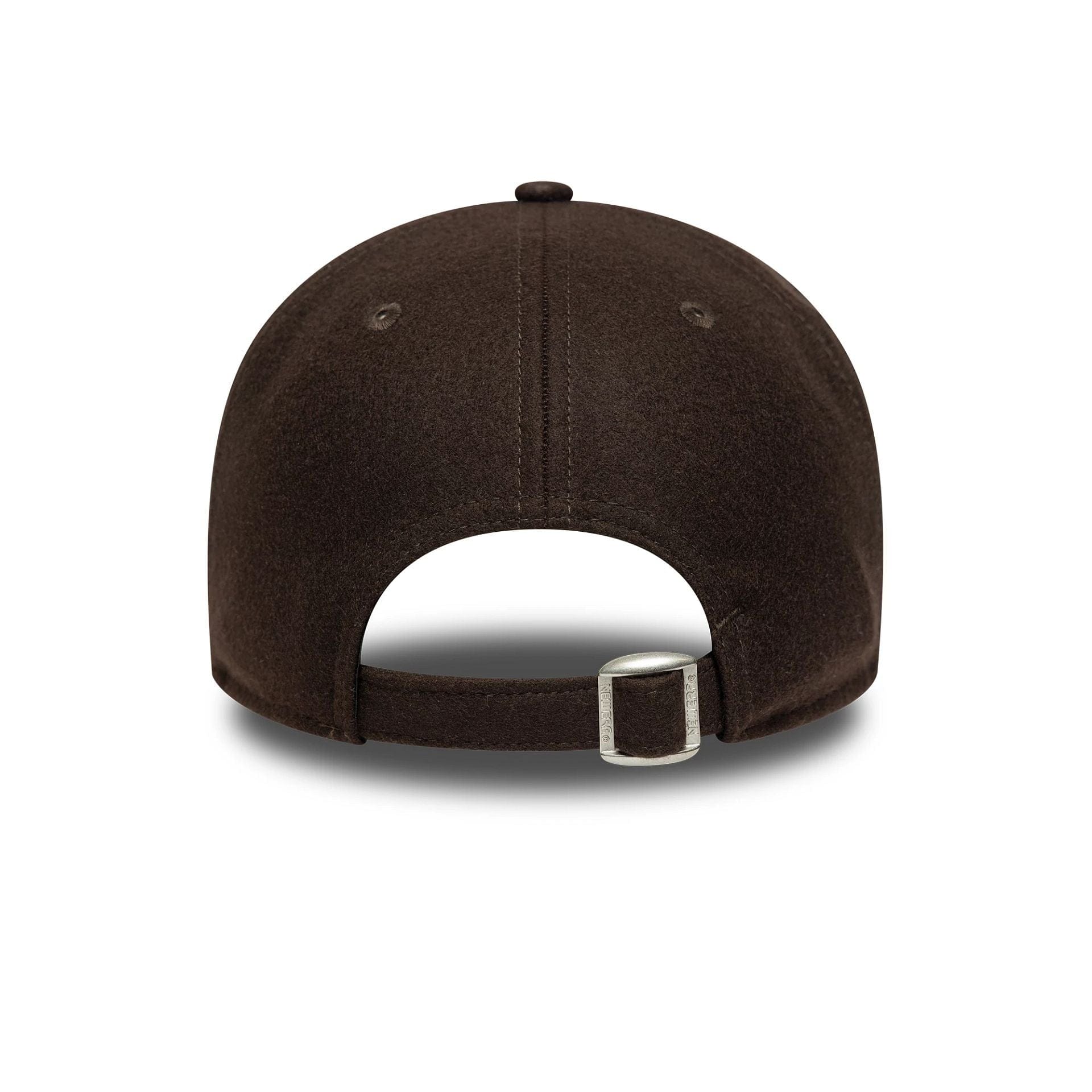This is a  New Era Melton Wool Dark Brown 9TWENTY A-Frame Adjustable Cap 4