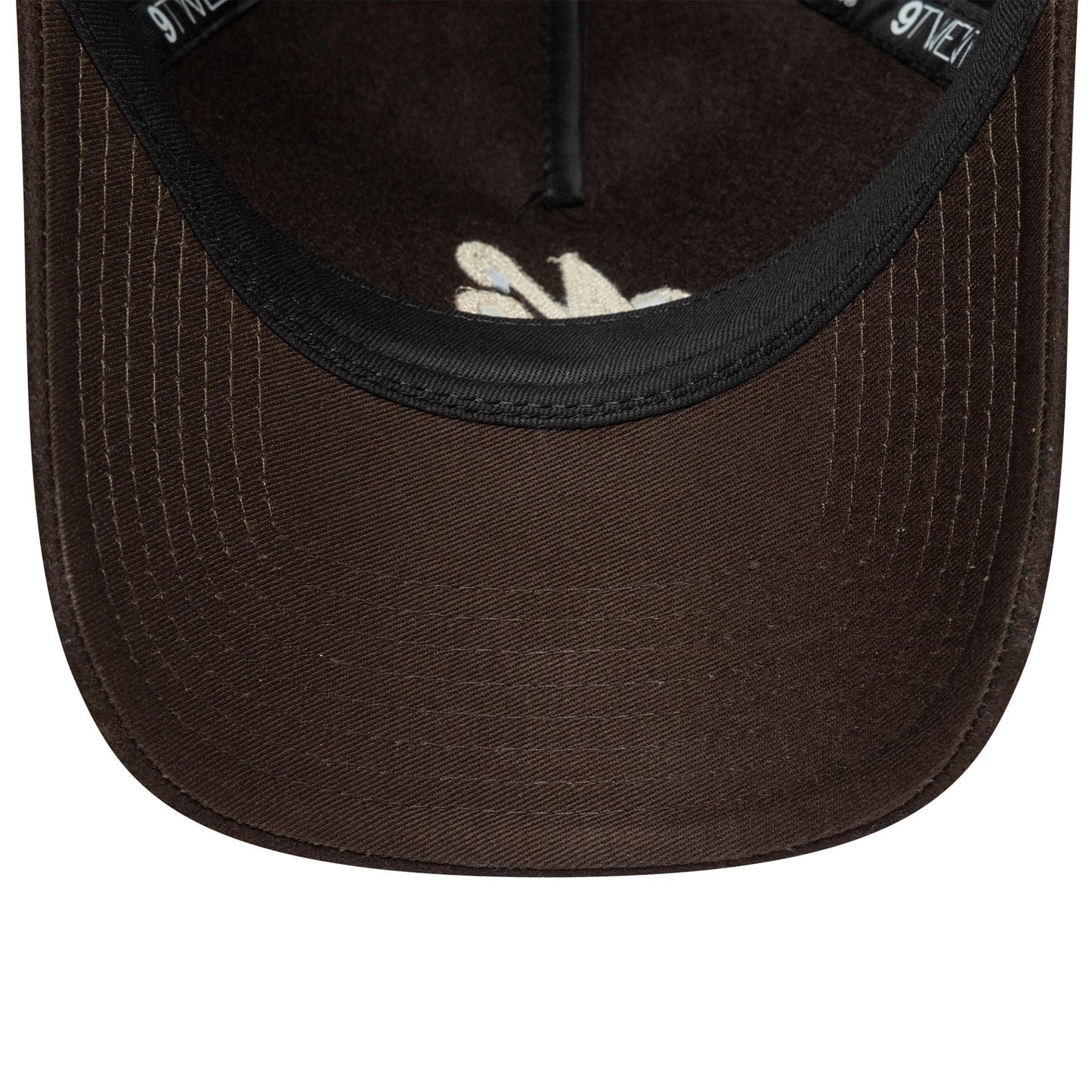 This is a  New Era Melton Wool Dark Brown 9TWENTY A-Frame Adjustable Cap 5