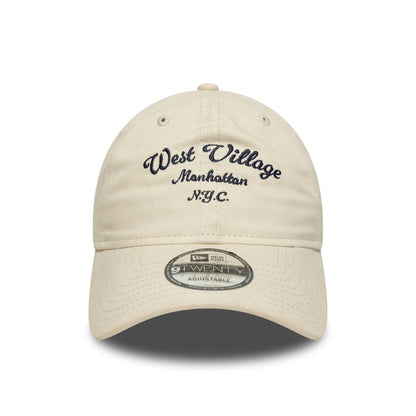 This is a  New Era Wordmark Cream 9TWENTY Adjustable Cap 2