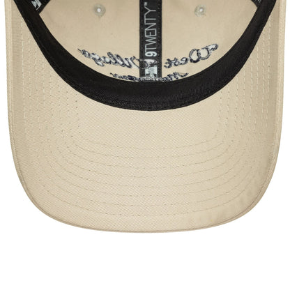 This is a  New Era Wordmark Cream 9TWENTY Adjustable Cap 5