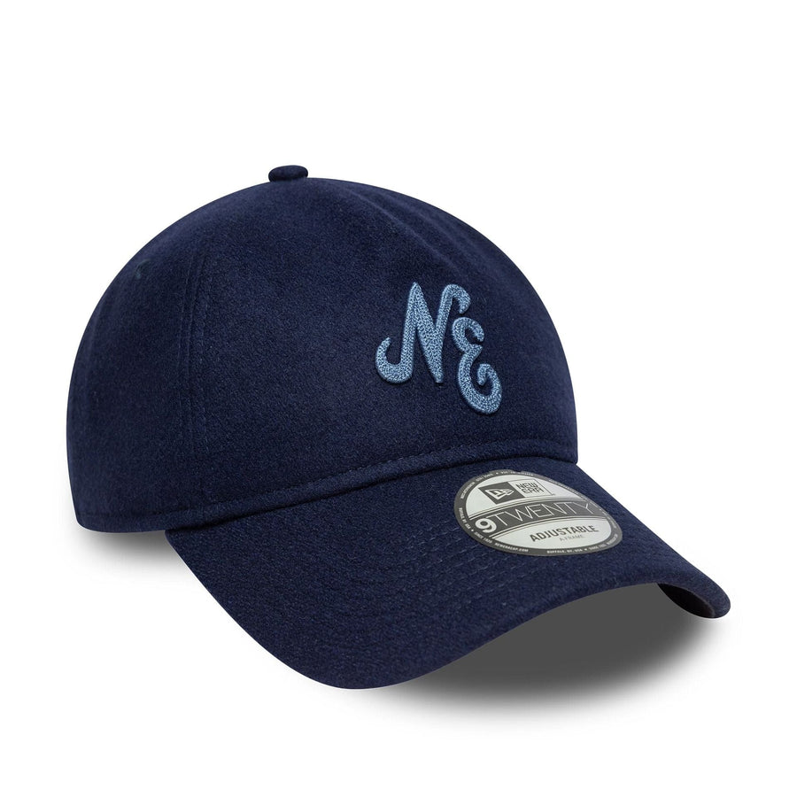 This is a  New Era Melton Wool Navy 9TWENTY A-Frame Adjustable Cap 3