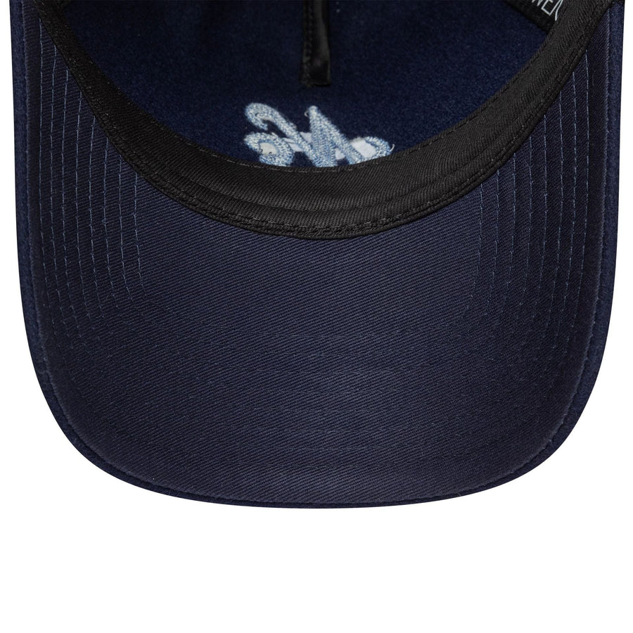 This is a  New Era Melton Wool Navy 9TWENTY A-Frame Adjustable Cap 5