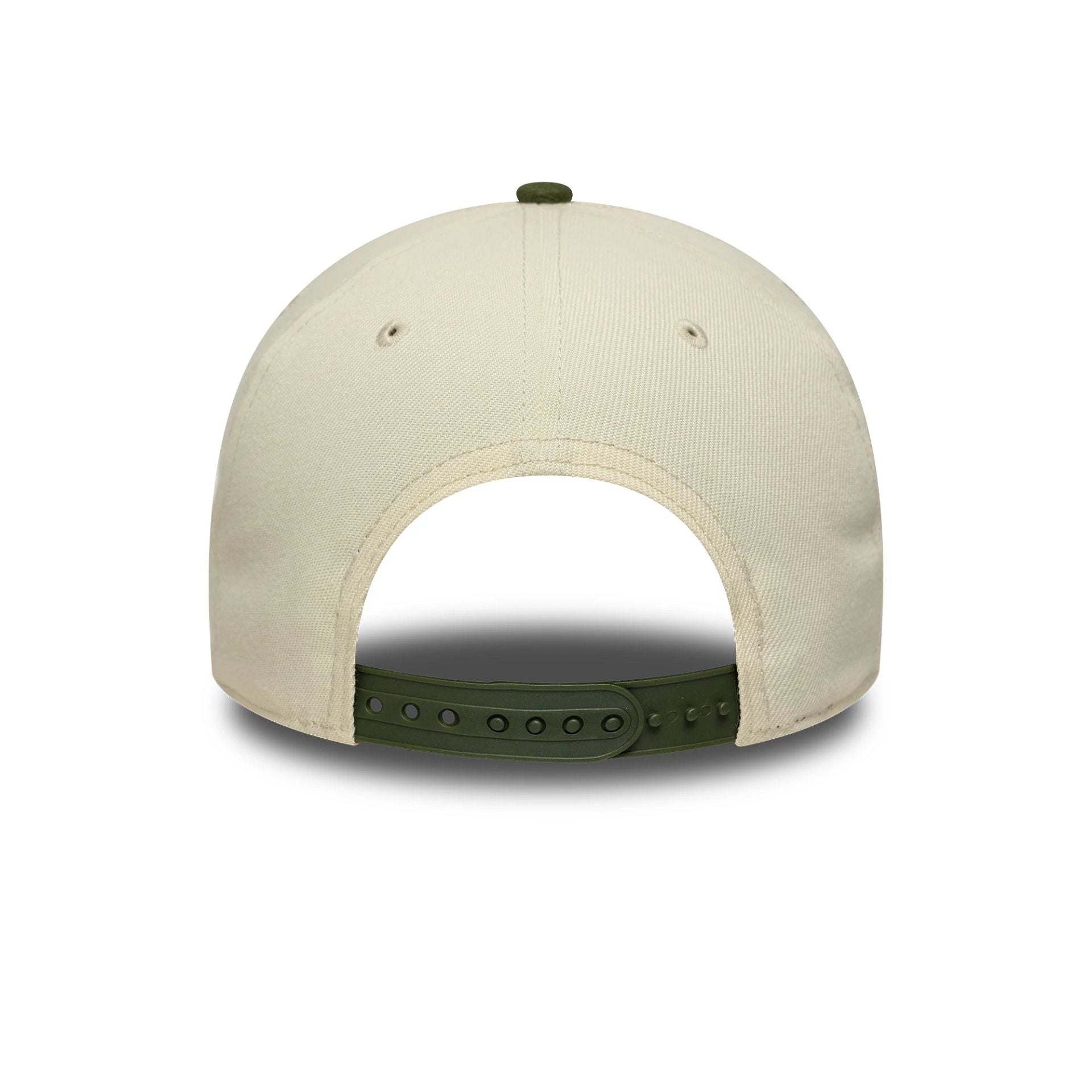 This is a LA Dodgers MLB World Series Patch Cream 9FORTY E-Frame Adjustable Cap 4