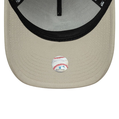 This is a LA Dodgers MLB Tonal Icon Cream 9FORTY E-Frame Adjustable Cap 5