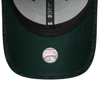 This is a Oakland Athletics MLB Winter Borg Dark Green 9FORTY Adjustable Cap 5