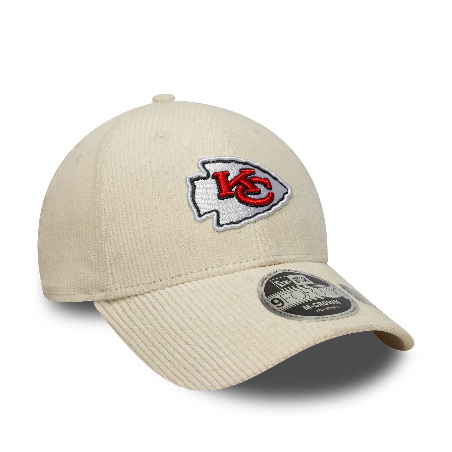 This is a Kansas City Chiefs NFL Cord Cream 9FORTY M-Crown Adjustable Cap 3