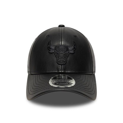 This is a Chicago Bulls NBA PU Black 9FORTY M-Crown Adjustable Cap 2