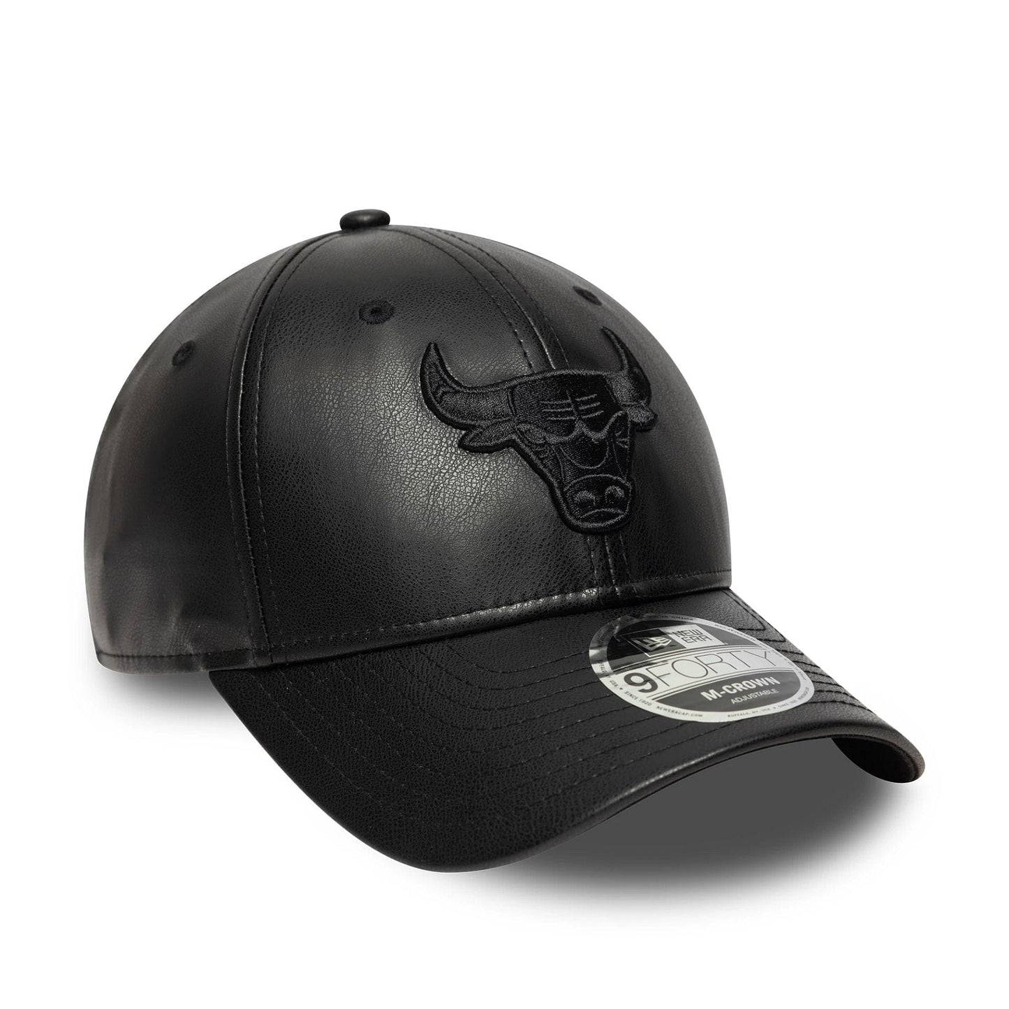 This is a Chicago Bulls NBA PU Black 9FORTY M-Crown Adjustable Cap 3