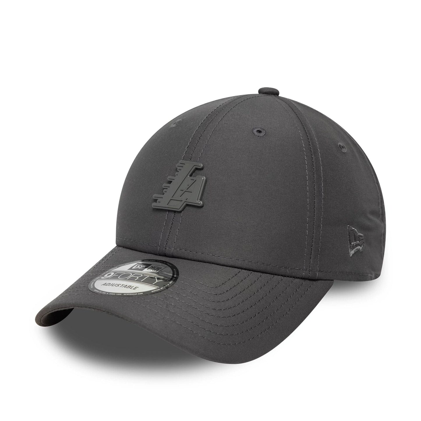 This is a LA Lakers MLB Pin Dark Grey 9FORTY Adjustable Cap 1