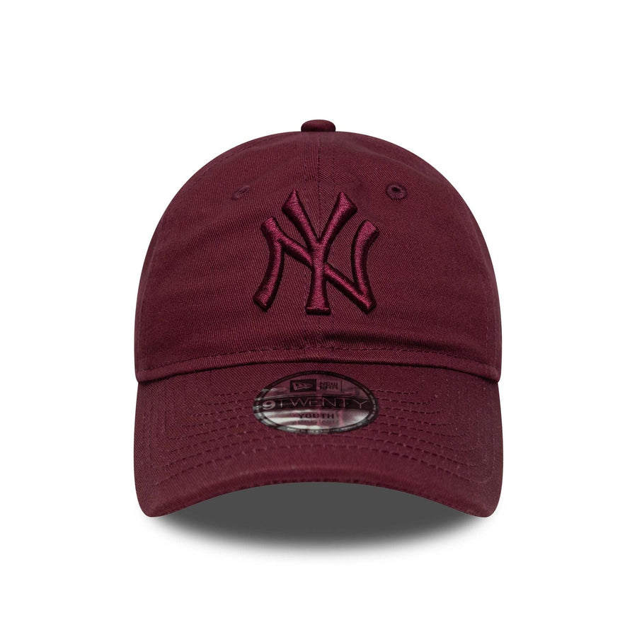 This is a New York Yankees Youth MLB League Essential Dark Red 9TWENTY Adjustable Cap 2