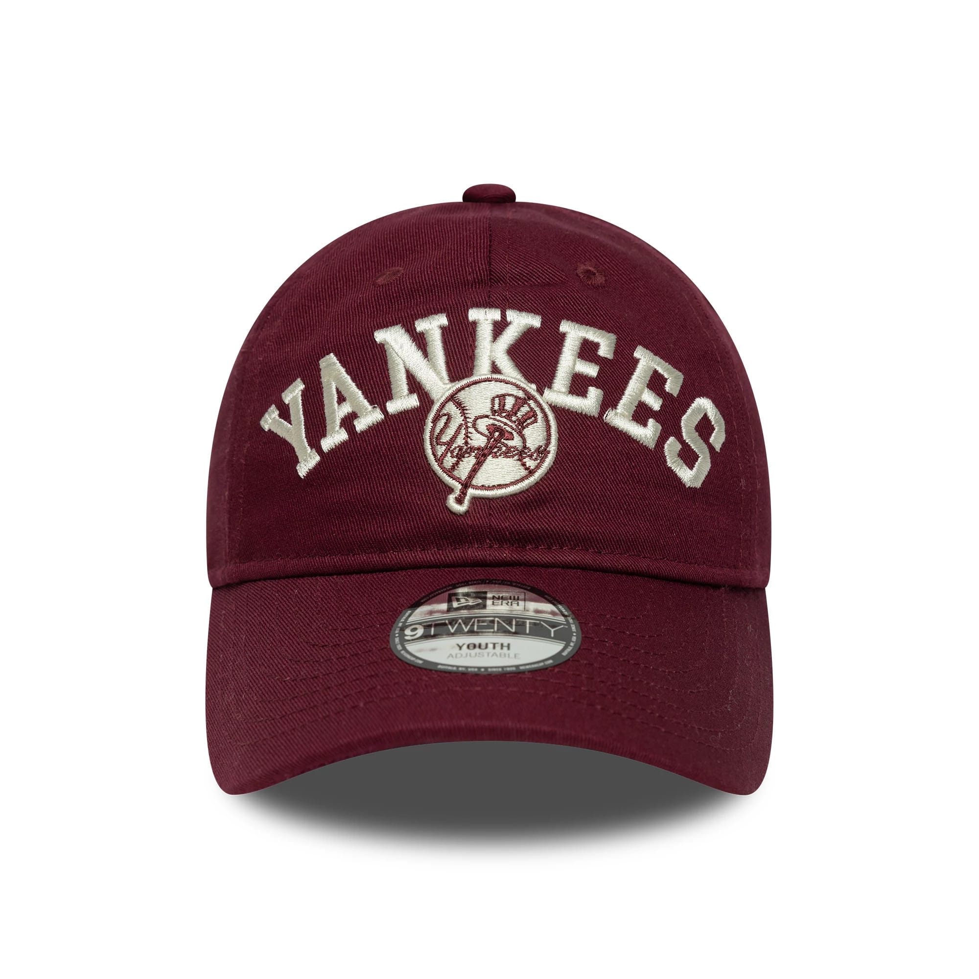 This is a New York Yankees Youth MLB College Dark Red 9TWENTY Adjustable Cap 2