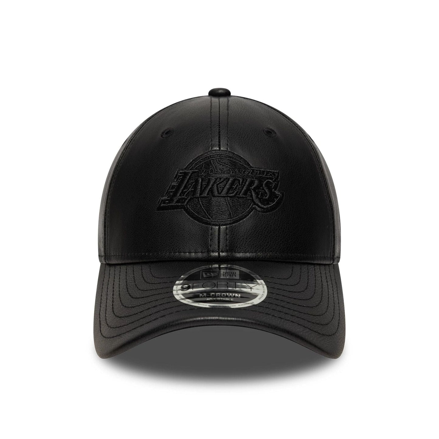 This is a LA Lakers NBA PU Black 9FORTY M-Crown Adjustable Cap 2