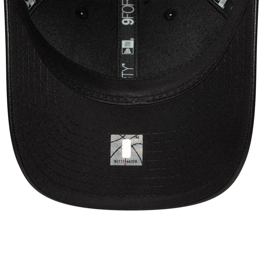 This is a LA Lakers NBA PU Black 9FORTY M-Crown Adjustable Cap 5