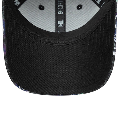 This is a  Child New Era Space All Over Print Black 9FORTY Adjustable Cap 5